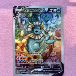 Vaporeon V – Tranquil Garden Holographic Art Pokémon Card ✨