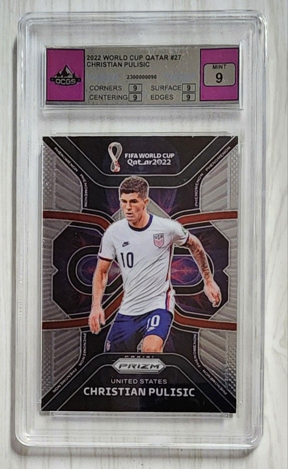 Cristian Pulisic 2022 Panini FIFA World Cup Soccer Card #27 Graded 9
Silver Hologram