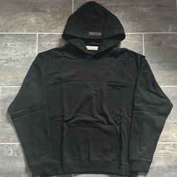 Fear of God Essentials Stretch Limo Black Hoodie (Medium)
