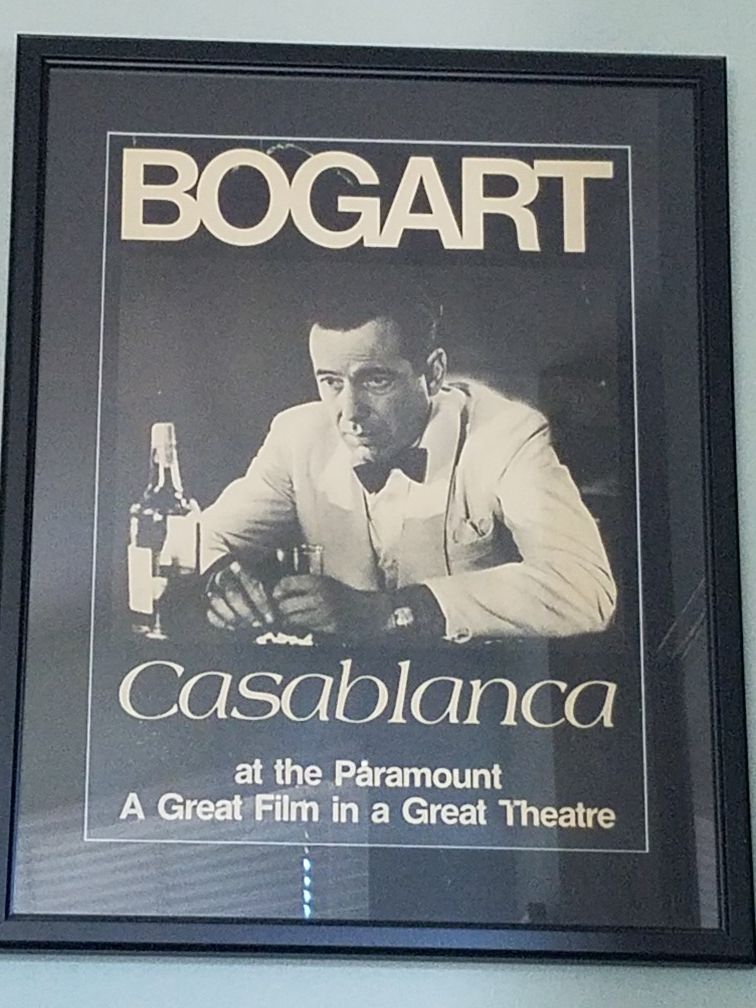 Vintage Casablanca Bogart Lobby Poster