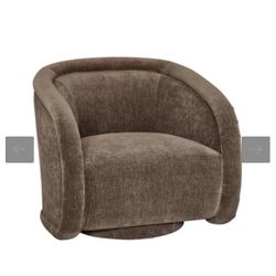 Chair, Coffee Velvet Fabric