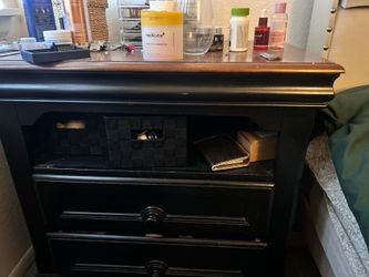 Mirror armoire with mirror  and nightstands to match