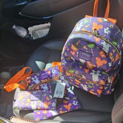 Mickey Mouse Halloween Treats Loungefly 3 Piece Set 