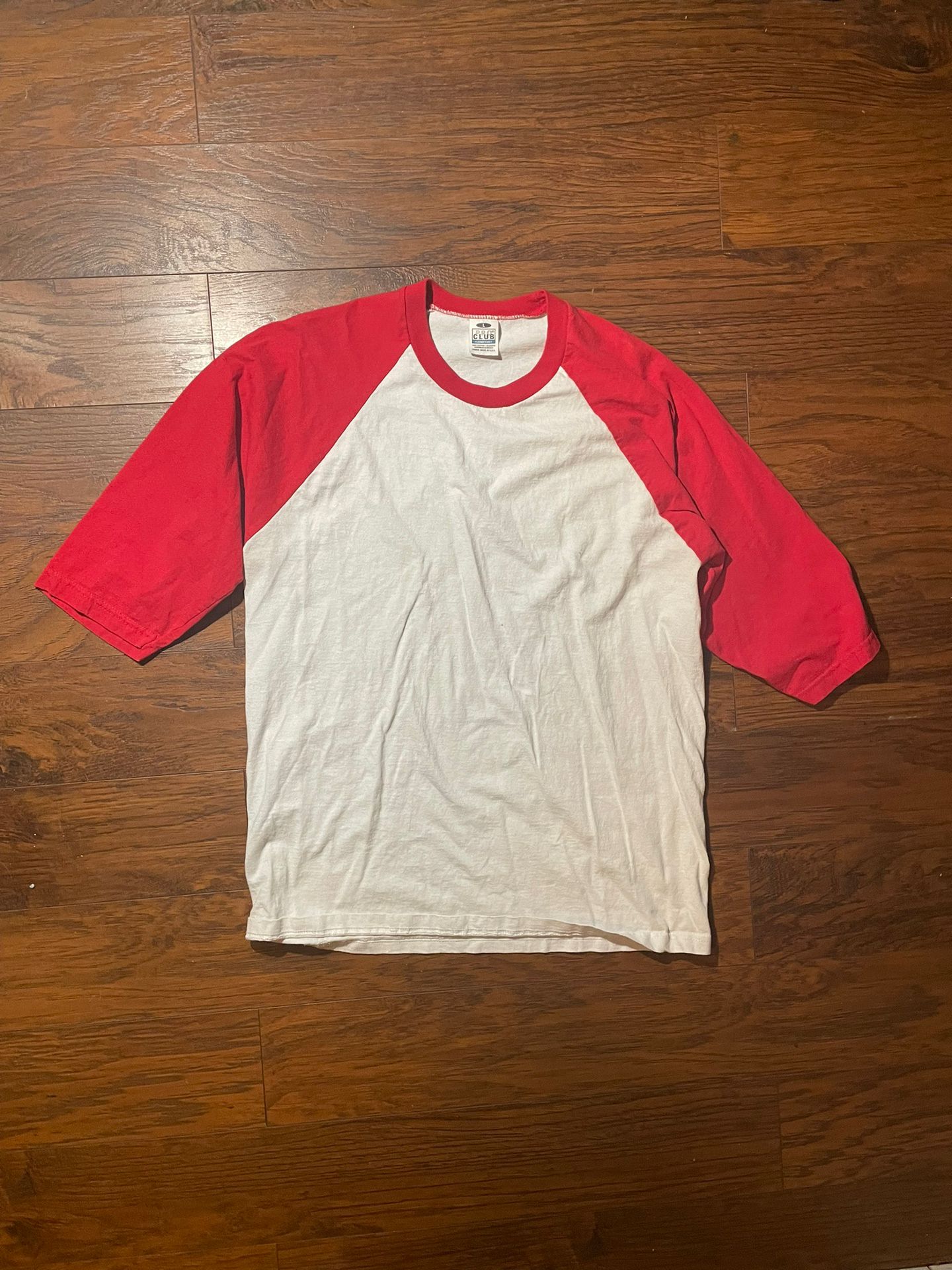 Pro Club Red and White Baseball Tee