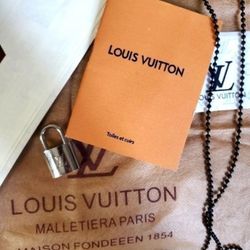 Authentic Louis Vuitton Silver Lock, Dust Bag, Box, Card & Key 