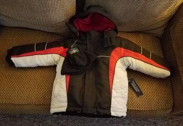 New Coat and jacket gloves set 2t