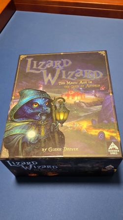 Lizard Wizard Archmage Deluxe Kickstarter Board Game Metal Coins Neoprene Mats
