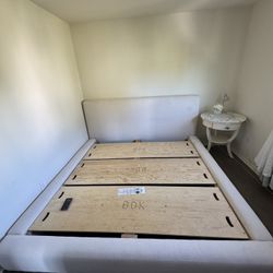 Beautiful White Bed Frame (king/Cal King) 