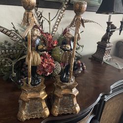 Ornate Gold Candlesticks