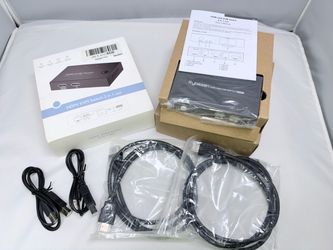 Rybozen HDMI KVM Switch 2 Port 4K USB – 2 Computers 1 Monitor