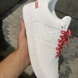 Nike Air Force 1 Low Supreme White Size 10 Men
