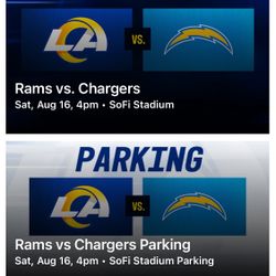 Rams Versus Chargers @ SoFi -2 Tickets + Parking 