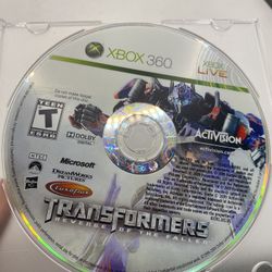 Xbox 360 Transformers Revenge Of The Fallen DISC ONLY - Tested & Works