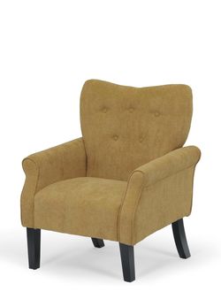 Mustard Yellow Tufted Accent Armchair