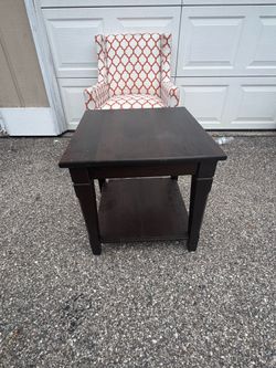 Dark Wood Side Table