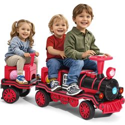 Large 2-Seater 12V Electric Kids Ride-On Train