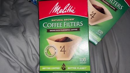 Melitta #4 Natural Brown Coffee Filters 3-Pack