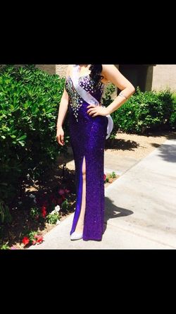 Purple sequence dress