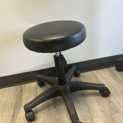 Black Viny Drafting Chair ( Laurel 2 ) 