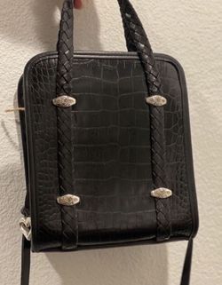 Brighton Vintage Leather Purse W/ Silver Hardware 