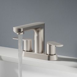Brushed Nickel 4-Inch Bathroom Faucet F56 $40