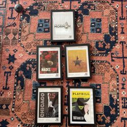 Framed and unframed Playbills