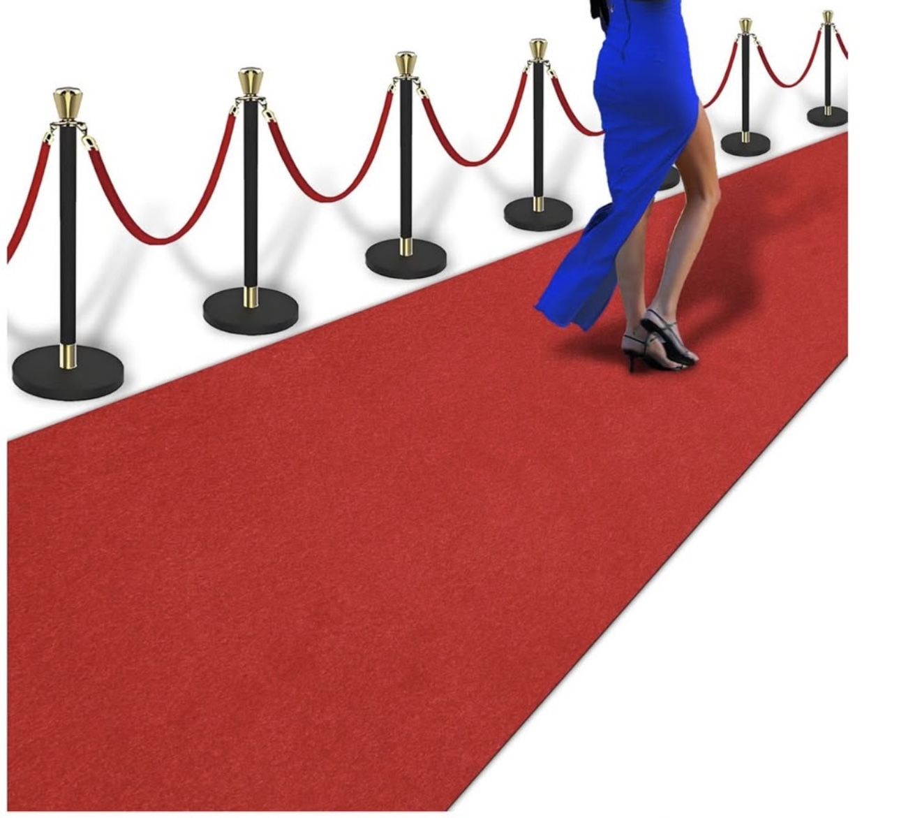 4ft x 30ft Extra Thick Red Carpet Runner Wedding and Events Decorations