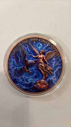 5 oz .999 Fine Copper Colorized Coin
