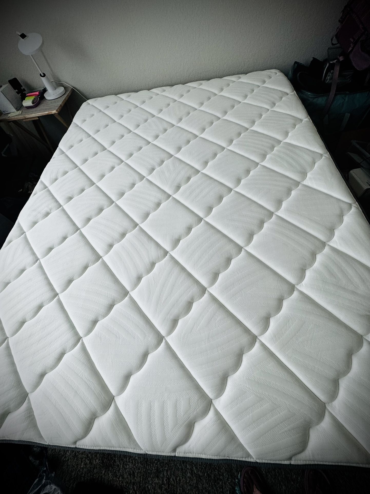 Queen Size Mattress With Metal Bedframe