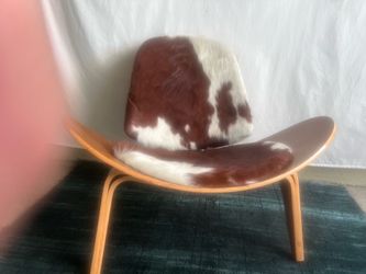 Modern Chair w/ Cowhide Upholestry