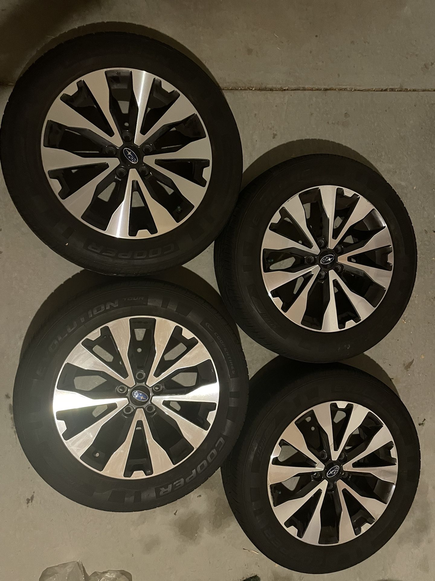 (4)Subaru Outback Limited Wheels, Cooper Tires