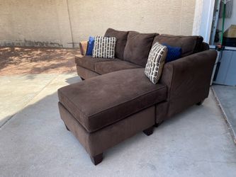 Brown Sectional- Reversible Chaise $200