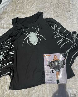 Women’s glow in the dark spider costume