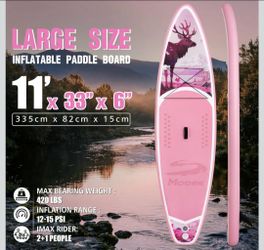 New Feath-R-Lite Moose 11' Inflatable Paddle Board SUP