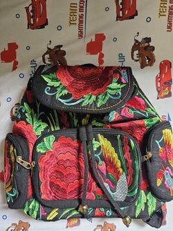 Mexican Embroidered Backpack