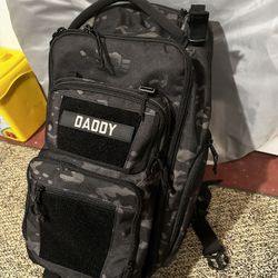 NEW Tactical Baby Gear (TBG) Everyday Diaper Bag Backpack for Men (and Women) w/Changing Mat; Camouflage Pattern