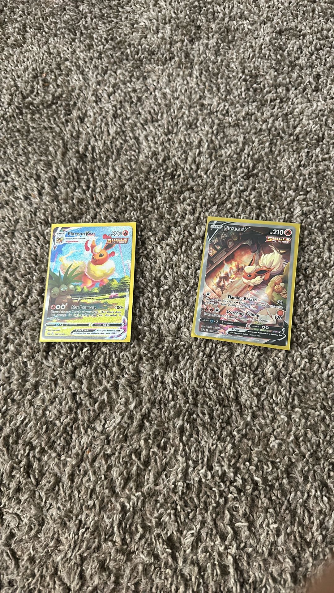 Pokemon Flareon V And Vmax Alt Art Promo