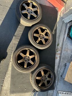 Volk Racing TE37 OG Bronze 18" with Firestone Indy 500 V2 Tires