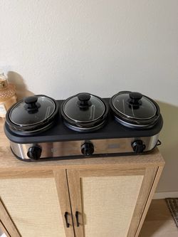 TRU Triple Slow Cooker Buffet Server
