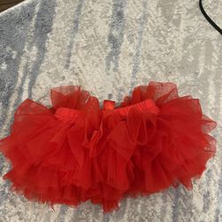 Toddler Red Tulle Skirt