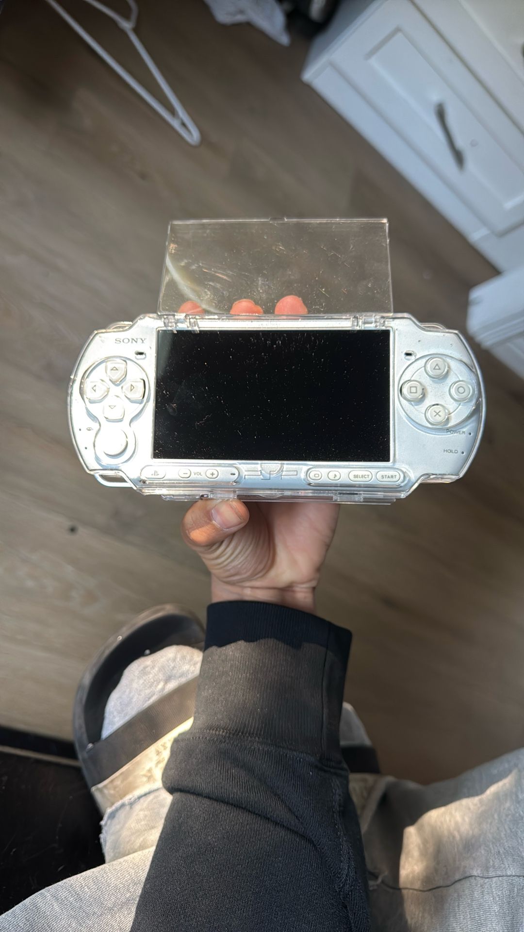 full working psp just needs charge have clear protective case that comes with it as well