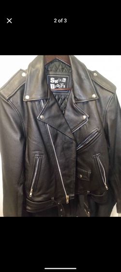 Leather jacket size large