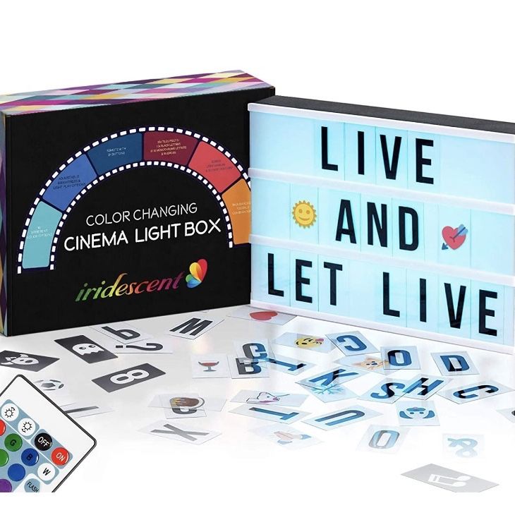 NEW!!!!! Color Changing Cinema Light Box with Letters - 354 Total Letters, Numbers & Emojis | 16 Colors Remote-controlled PREMIUM