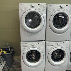 WHIRLPOOL XL CAPACITY ELECTRIC WASHER & DRYER