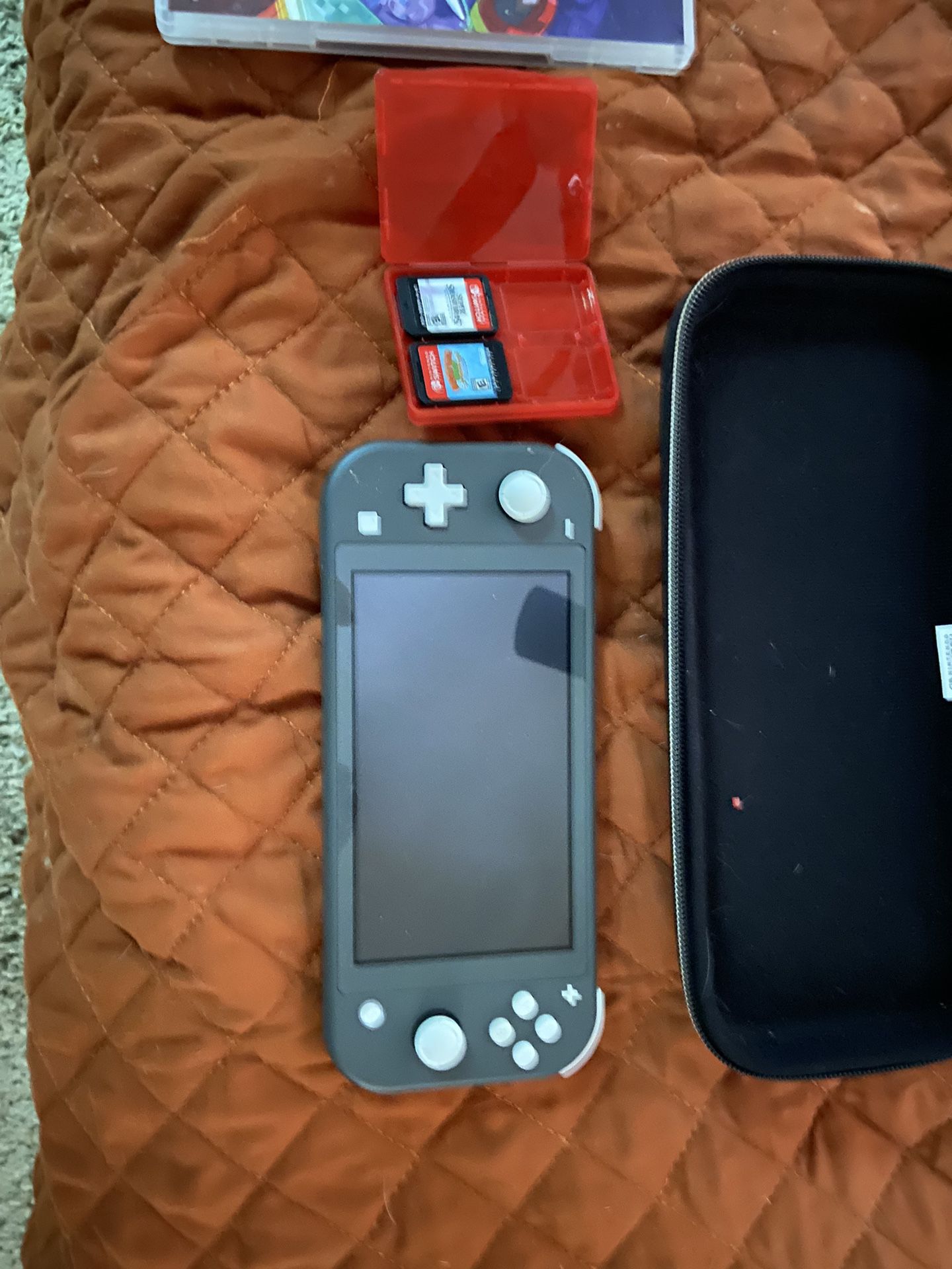 Nintendo Switch With 3 Games And Case