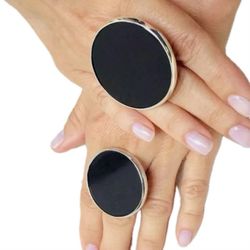 7 7.5 8 Handmade Ring Black Onyx Gem Solid 925 Sterling Silver Gemstone Fine Art UNISEX Original Natural Statement