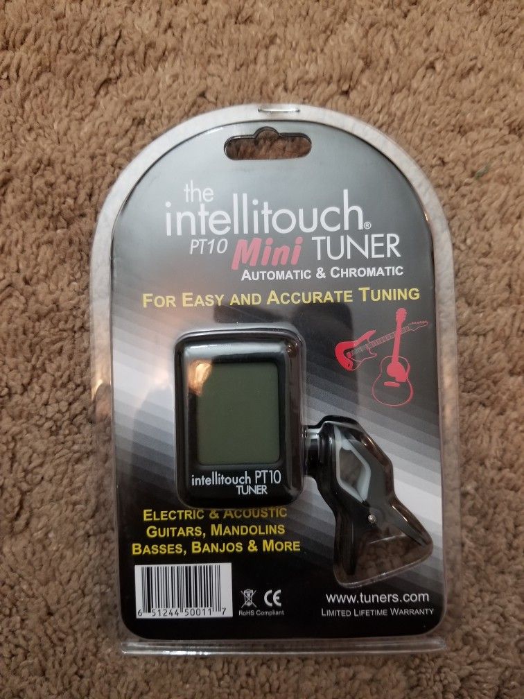 Intellitouch PT10 Mini Automatic and Chromatic Clip-On Tuner