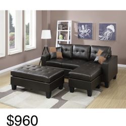 Gorgeous Sectional with Ottoman