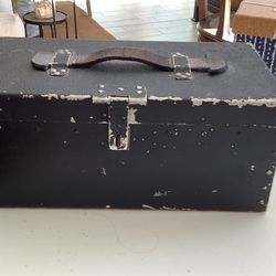 Old black Metal Box
