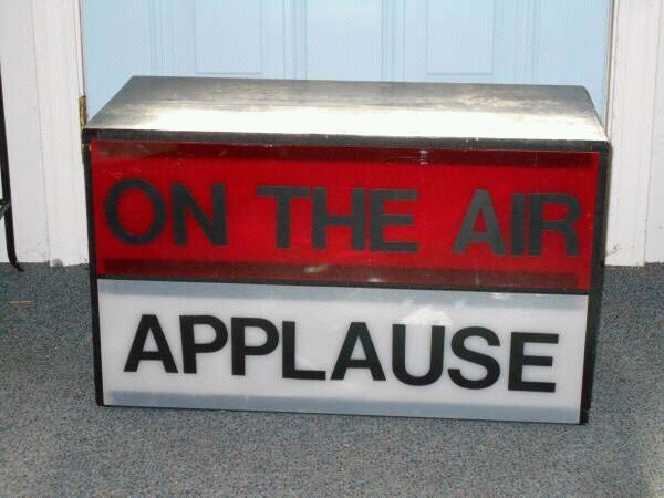 Light Up On The Air And Applause Sign